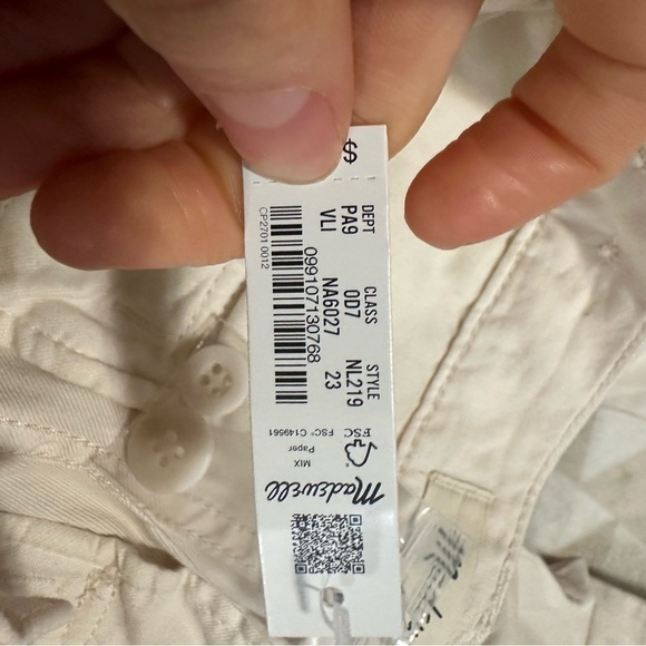 Madewell Garment-Dyed Low-Slung Straight Cargo Pants vintage linen - Picture 6 of 7